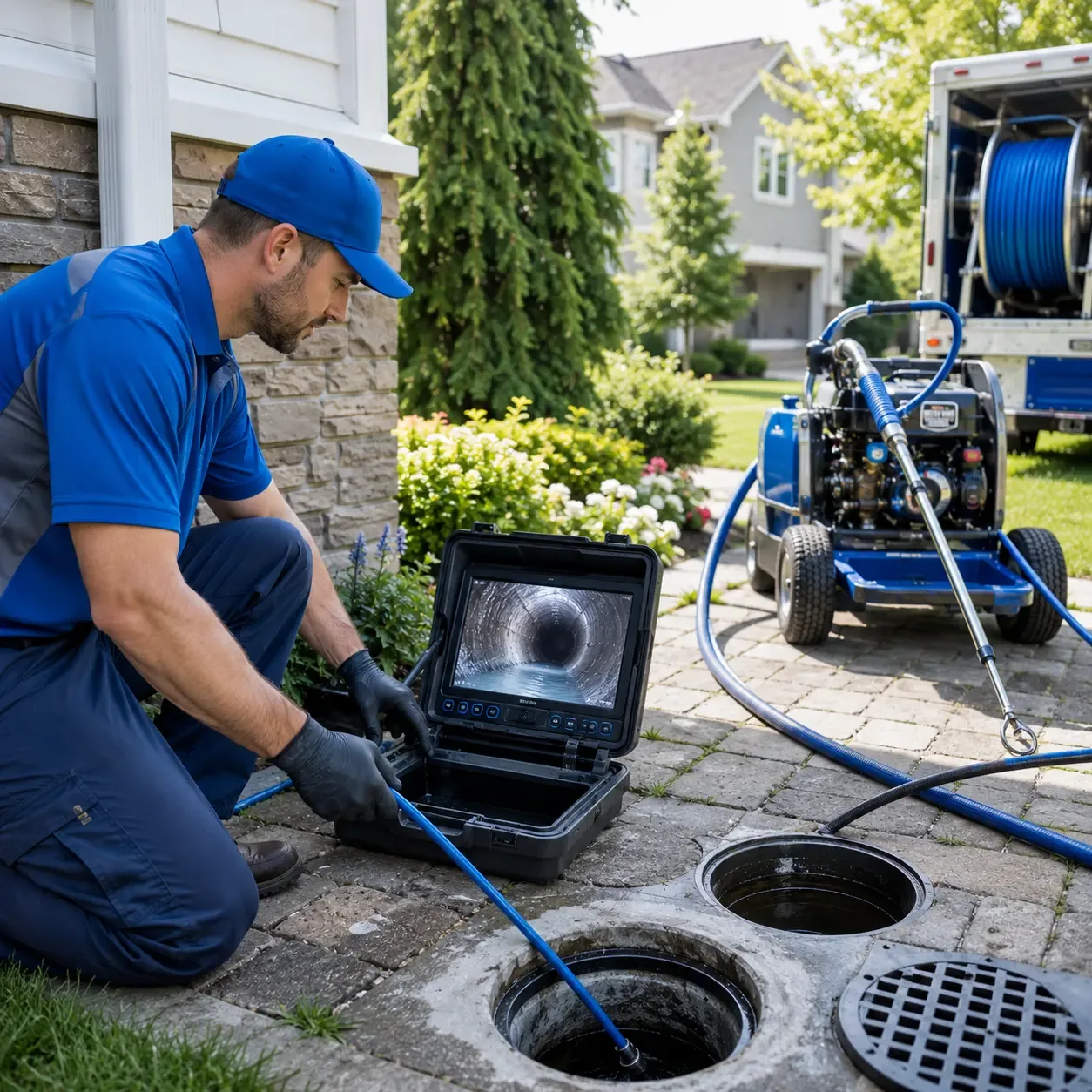Outdoor drain cleaning professionals serving Glenburn, ME