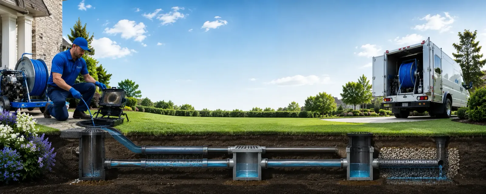Outdoor drain cleaning information for Glenburn, ME